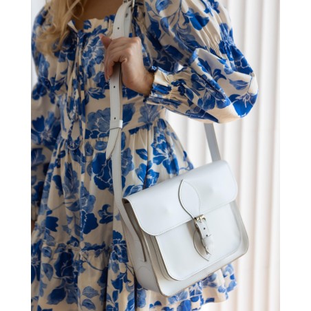 White Leather Crossbody Bag