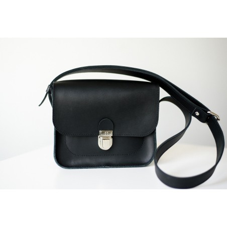 Black simple leather women's bag