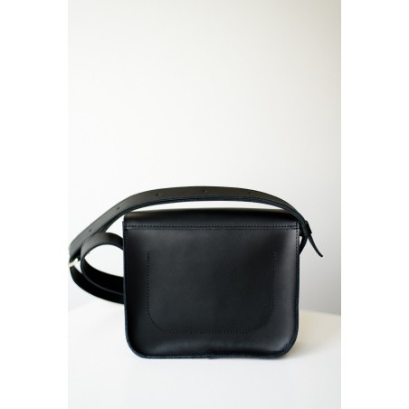Black simple leather women's bag