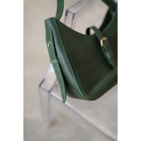 Women's Green Leather Shoulder Bag